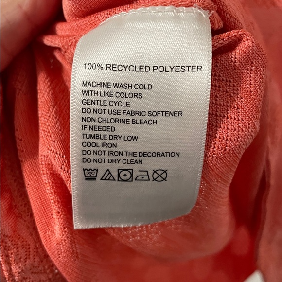 NWOT Tommy Bahama Islandzone Pineapple Print Women’s Sleeveless Top Coral XXS - Picture 4 of 4